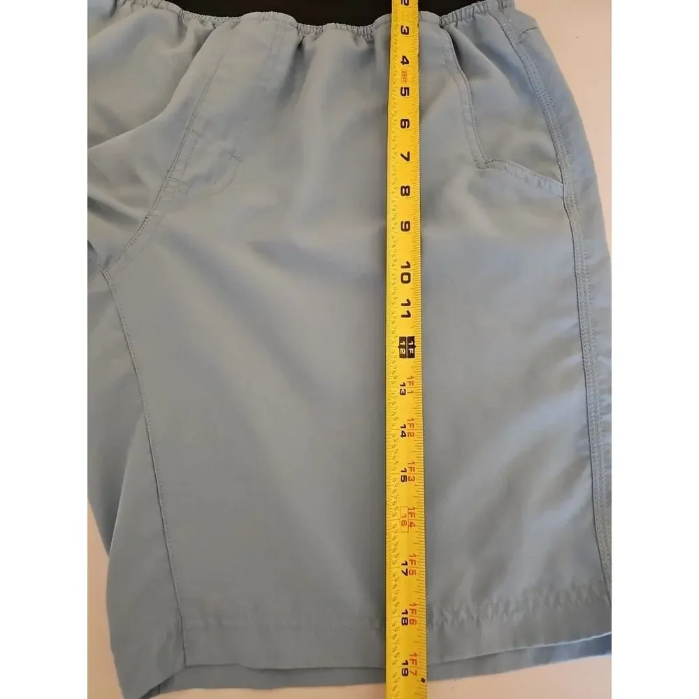 Prana Men's Swim Trunks‎ Elastic Waistband Shorts Size M Blue